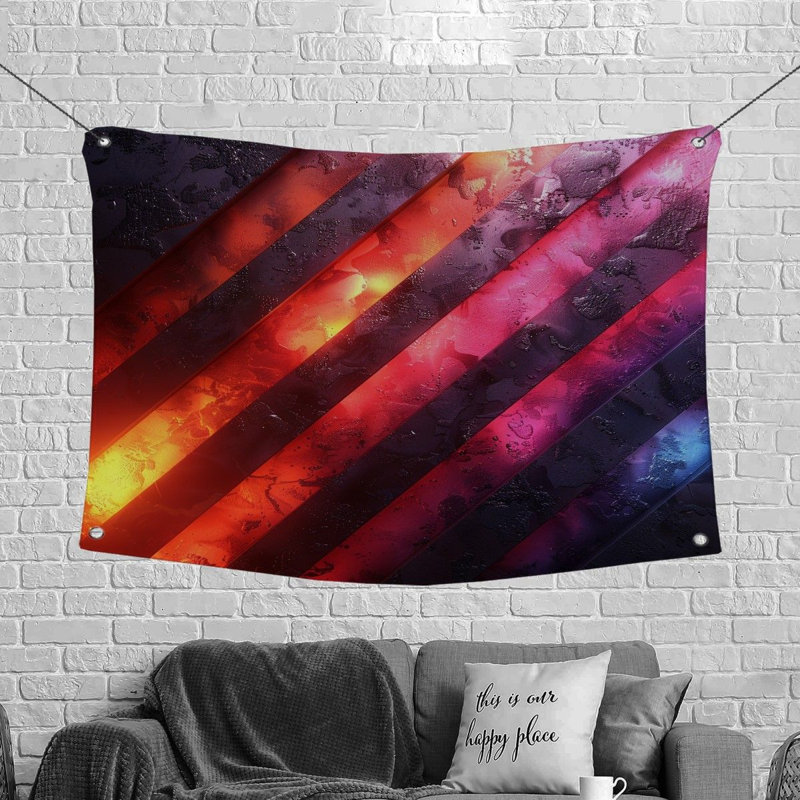 Tapisserie en microfibre, H 68 po x l 80 po