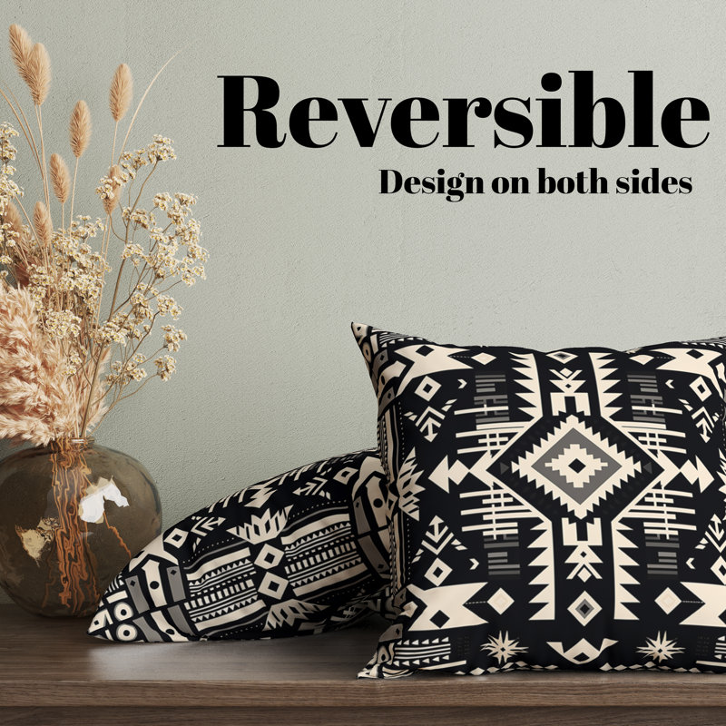 Reversible Pillow Cover, 22"H x 22"W