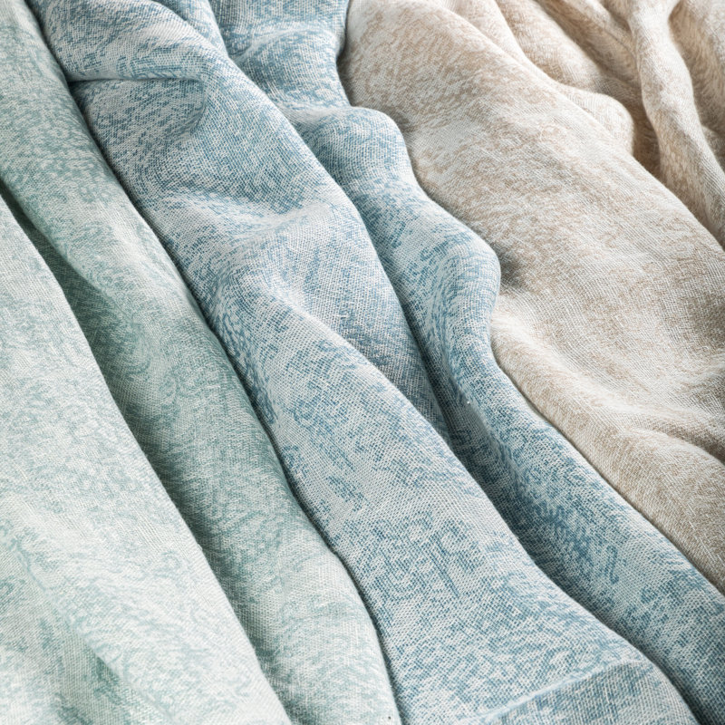 Summerland Romona Sheer Fabric, Aqua 