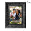 Cadre photo noir 8 pièces x 10 po avec devant en plexiglas 1PC noir
