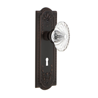 Meadows Fluted Oval Interior Mortise Door Knob