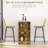 Rattan Bar Stools Set Of 2, 26 Inch Counter Height With Breathable Wicker Seat And Back For Boho Kitchen Decor, Bar Stool
