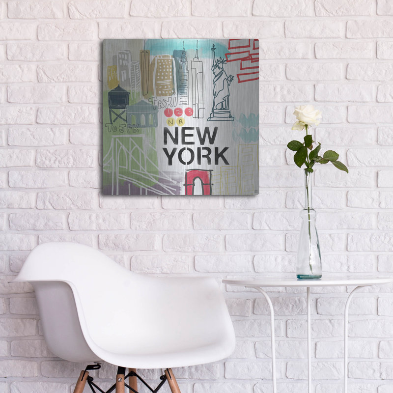 «New York» par Linda Woods, H 24 po x l 24 po