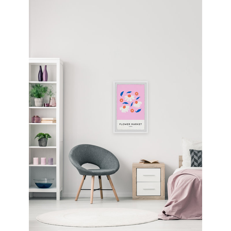 London Flowers - Single Picture Frame Print, 30cm H x 20cm W x 3.81cm D