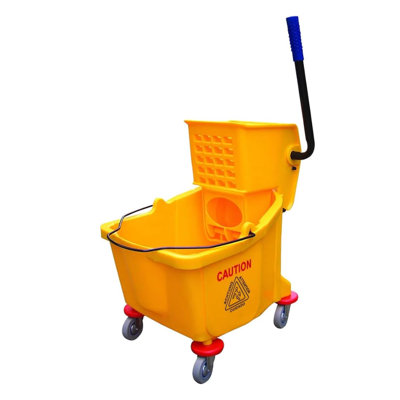 Ensemble balai-serpillière et essoreuse EcoQuality robuste de 36 pintes avec roues