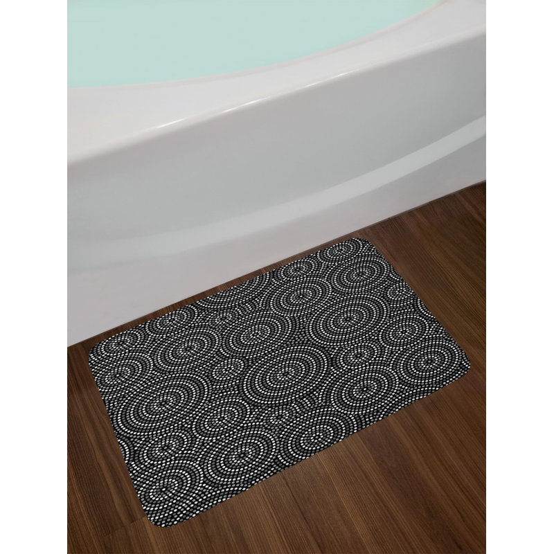 Cercles en pointillés concentriques inspirés du tapis de bain aborginial art australien