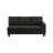 Nova Black Grey Linen Left-Facing Sectional 2-Piece Sofa Living Room Sofa Set-1299186756-1299186762