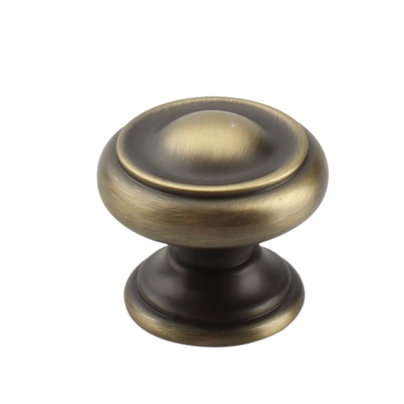 Poignée champignon de diamètre 1 3/8 po, Bronze antique