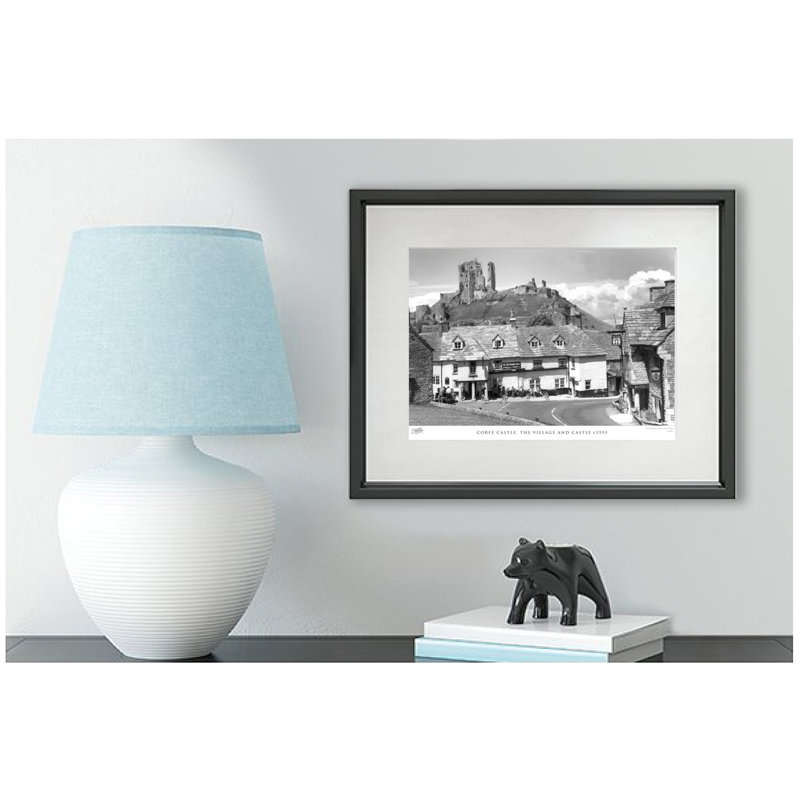 Corfe Castle, The Village And Castle C1955 by Francis Frith - Single Picture Frame Print, 28cm H x 36cm W x 2.3cm D
