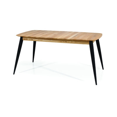 Extendable Oak Solid Wood Dining Table