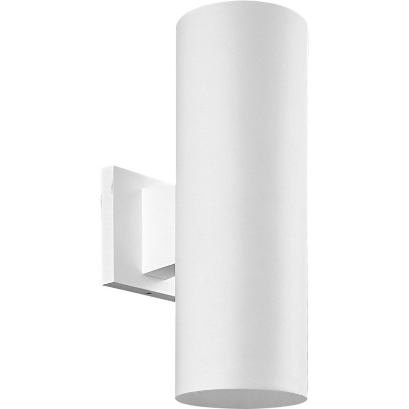 Applique murale d'extérieur à 2 ampoules H 14 po Zinia, Blanc