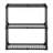 3-Shelf Wire Rack With Cover, Inclouding One Cover