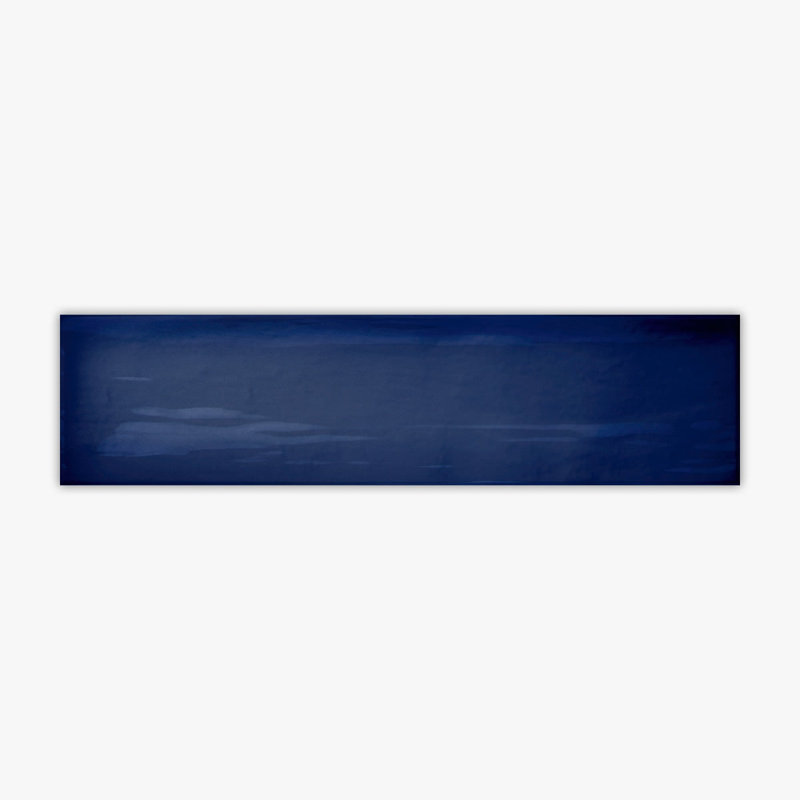Seville Navy Glossy 3x12 Ceramic Wall Tile, Navy