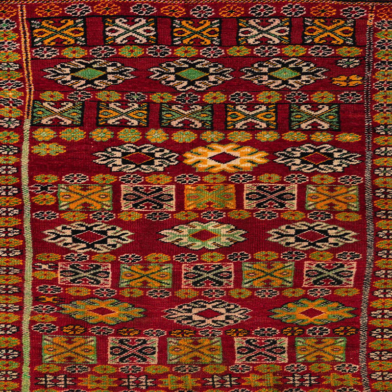 Tapis abstrait moderne 4588, Carré 7 pi