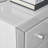 Alexa Chic Slimline 3 Drawer Mirrored Nightstand - Sleek Modern Design-226174725-267559211