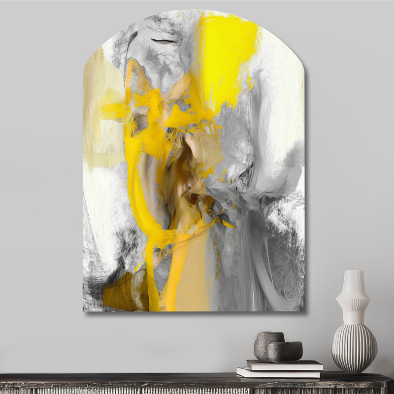 Clarince - Abstract Arch Shape Assymterical Wall Art, 34" H x 25" W