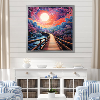 " Coral Bridge Dreamy Passage Pointillism I "