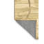 Tapis contemporains brun lavable à la machine 2601-1412001805