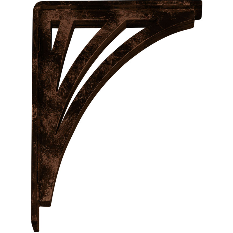 Support en fer forgé Nevio, Cuivre antique, H 10 po x l 2 po x P 7,5 po