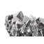 Large Cast Crystal Liquid Silver Tabletop Accent
