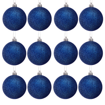 80mm Shatterproof Plastic Glitter Ball 