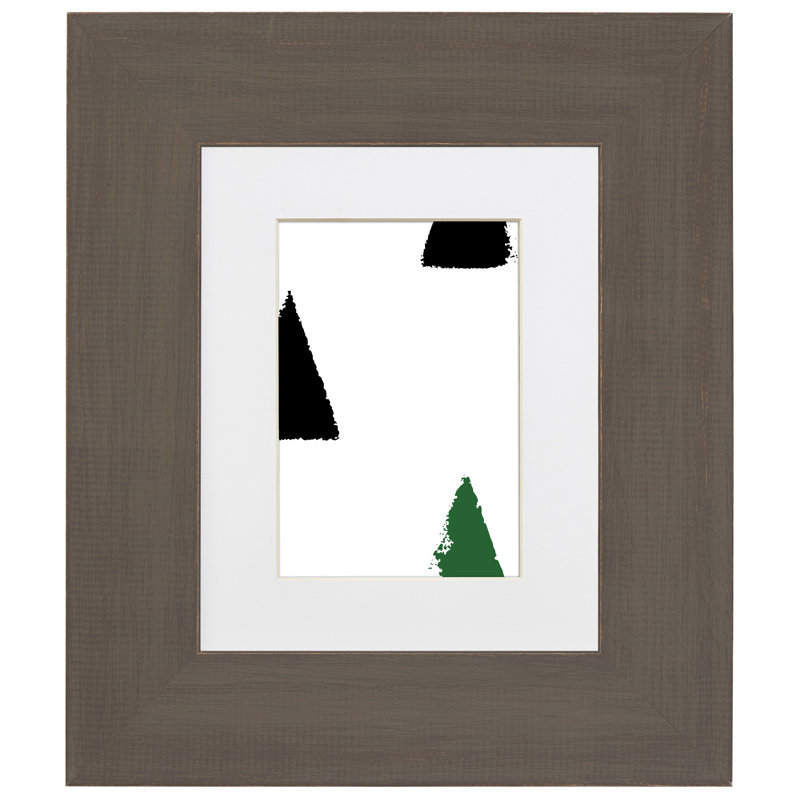 Cadre photo simple en bois, Whisky brun, 11 po x 14 po emmêlé à 8 po x 10 po