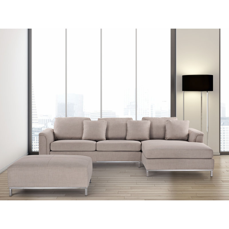 Kenna 4 Seater Corner Sofa , Right hand facing, Beige