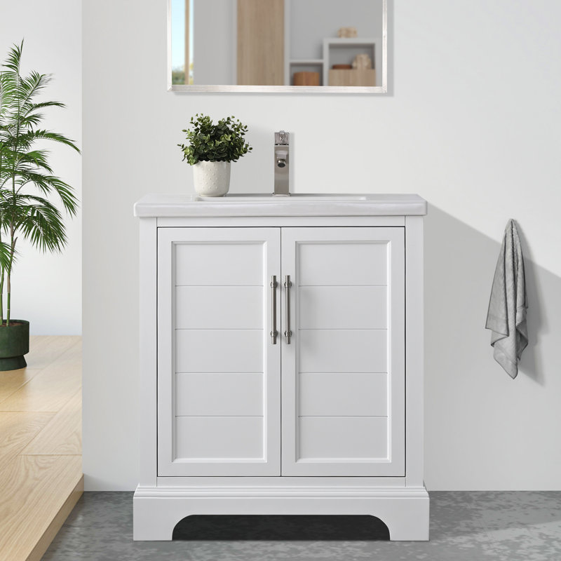 Ensemble de meuble-lavabo simple 30 po , Blanc