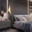 62'' Gold Led Floor Lamp Bird Shape
