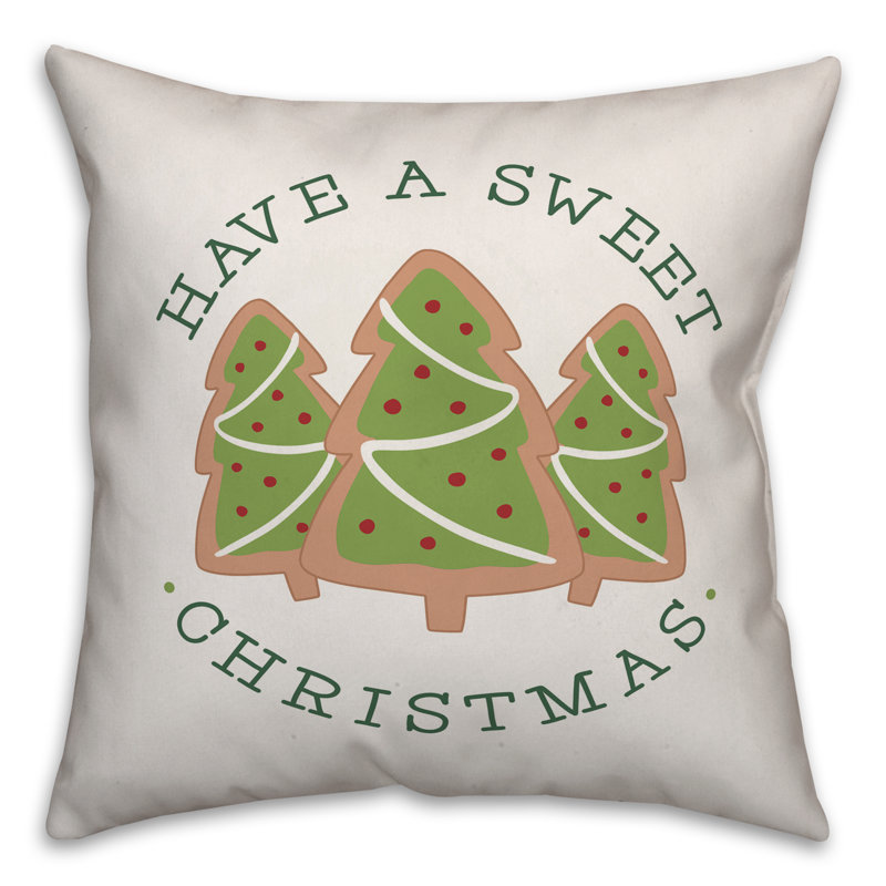  Coussin «Have a Sweet Christmas», 20 po x 20 po, Housse de coussin seulement - Insert