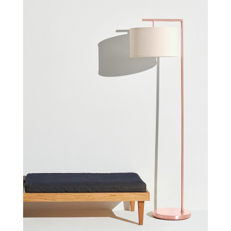 Lampe sur pied 60 po Lenu, Or rose