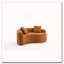 Canapé modulaire courbé en chenille-664202055