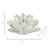 Iridescent Glass Crystal Lotus Votive Candle Holder-26724320-24704497