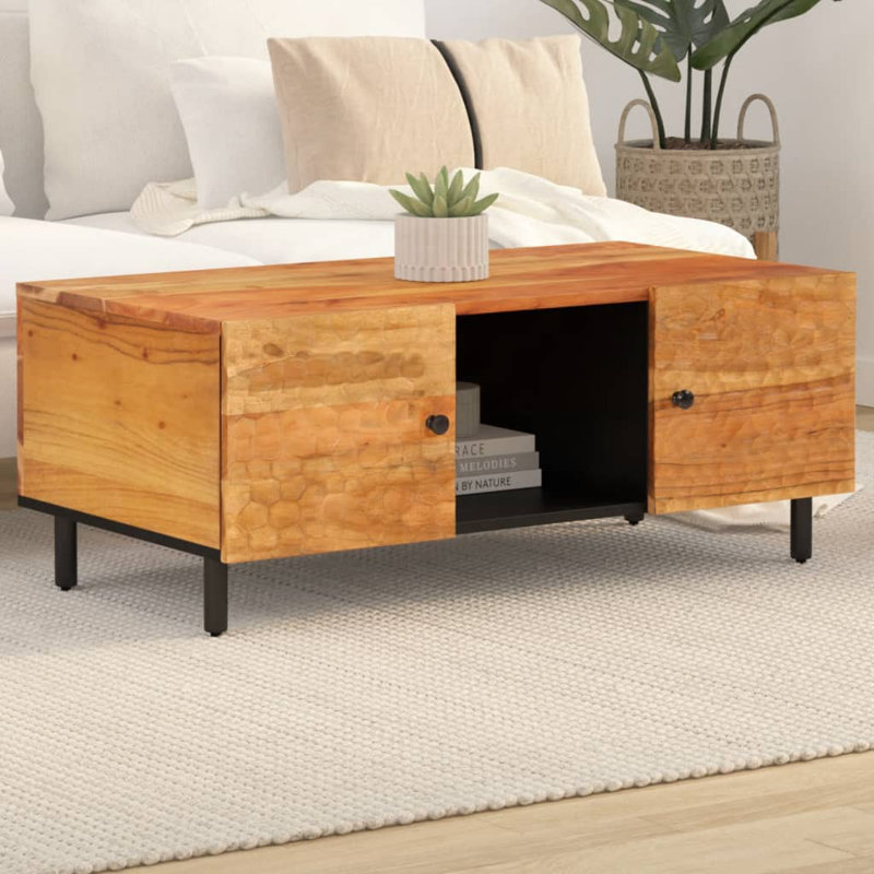 Baylor Coffee Table with Storage, Beige