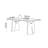 Bundella Modern rectangular desktop durable dining table-122503550