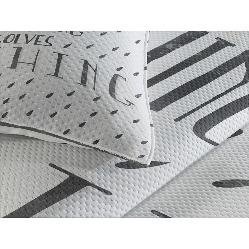 Polyester Coverlet, King Bedspread + 2 Shams