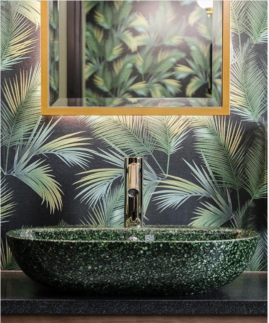 Soft60 23.62'' L Bathroom Sink, Moss
