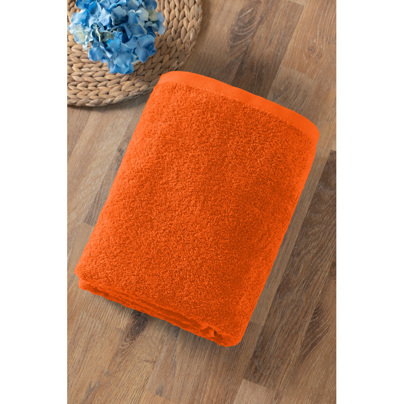 Drap de bain en coton, Orange