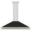 Zline 48 In. Autograph Edition Stainless Steel Range Hood With Black Matte Shell-686968250