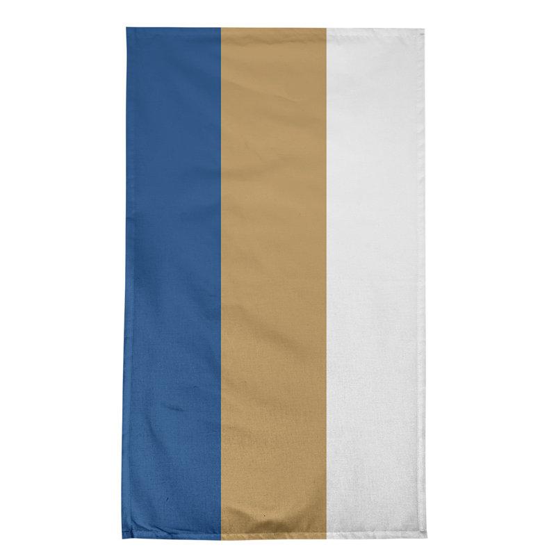 Torchon Football, Polyester sergé, Bleu / or / baseball blanc