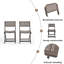 Chaise bistro Hillside, ensemble de 2-1805712458