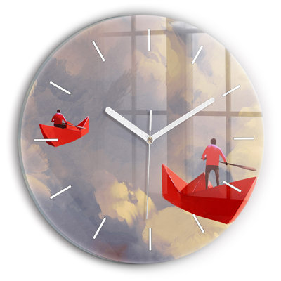 Glass Wall Clock
