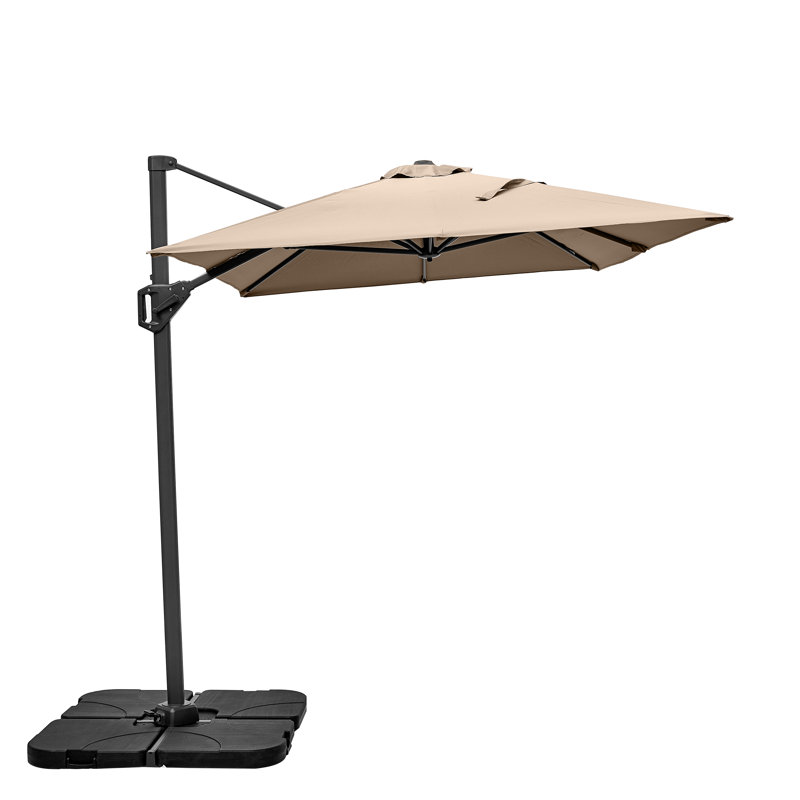 Aarne 300cm X 200cm Rectangular Cantilever Parasol, Taupe