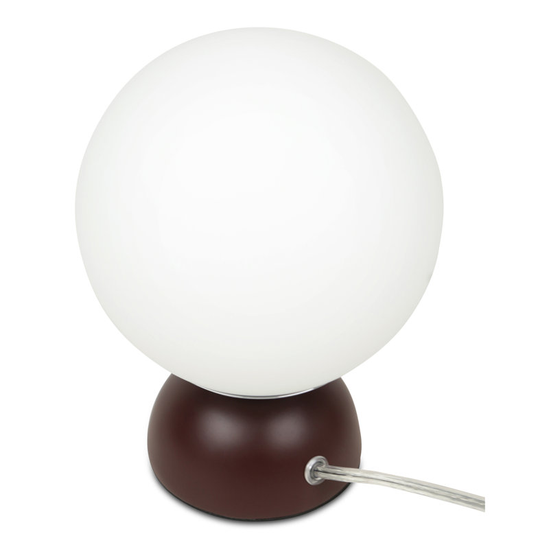 Lampe de table en résine, Brun