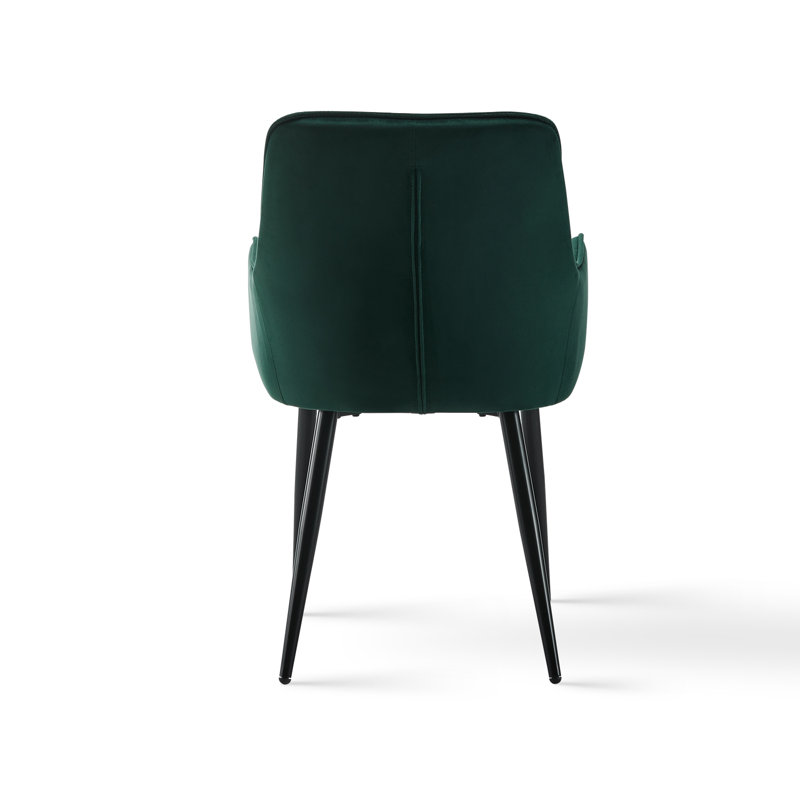 Gelnett 50cm H Velvet Upholstered Armchair, Green
