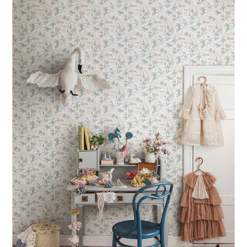 Lofstad Floral Roll, Spring Green