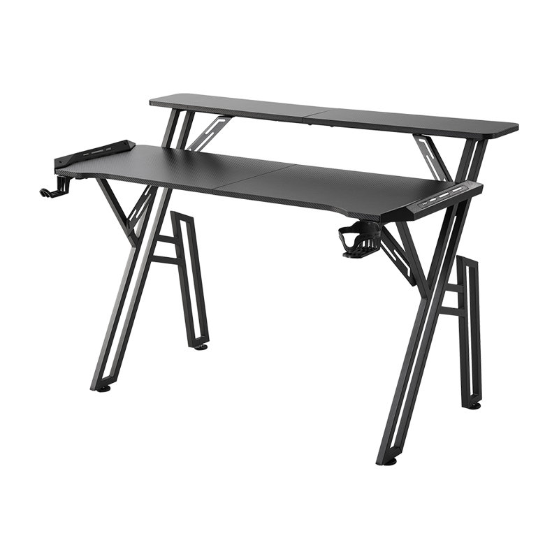 Adjustable Metal Base Computer Desk