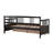 Twin Size Daybed Wood Bed With Two Drawers,Espresso