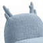 21.5"W Blue Chenille Deer-Shaped Kids Chair