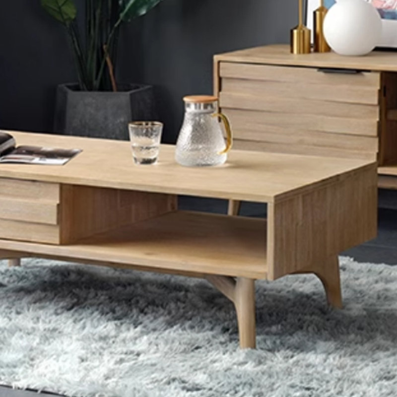 Custom-designed wooden coffee table